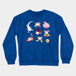 Axolotl Swim Party Crewneck Sweatshirt